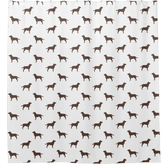 Chocolate Labrador Retriever Silhouettes Pattern (Front)