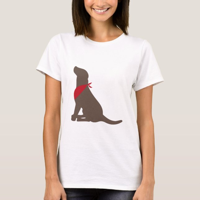 Chocolate Labrador Retriever T-Shirt (Front)