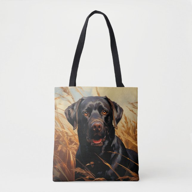 Chocolate Labrador Retriever Tote Bag (Front)