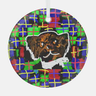 chocolate Labrador Style Air Freshener Hitch Cover Glass Ornament