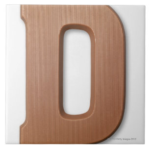 Chocolate letter d tile