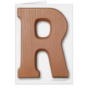 Chocolate letter r