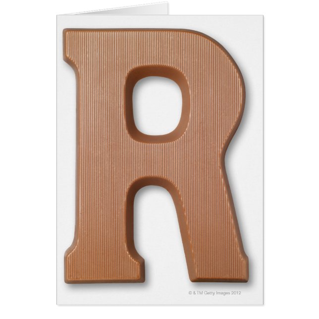 Chocolate letter r (Front)