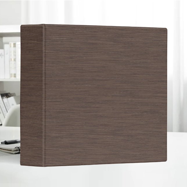 Chocolate Linen Fabric Texture Simple Blank Binder (Creator Uploaded)