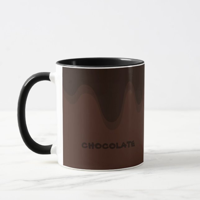 chocolate lover brown mug (Left)