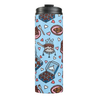 Chocolate lover cute thermal tumbler