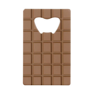 Chocolate lover delight credit card bottle opener