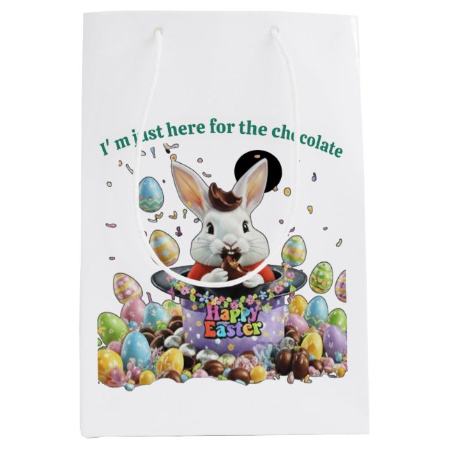 Chocolate Lover Easter Medium Gift Bag (Front)