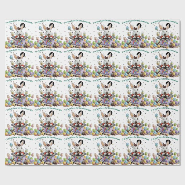 Chocolate Lover Easter Wrapping Paper (Flat)