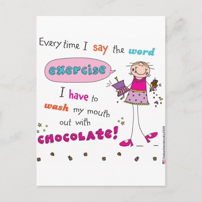 Chocolate Lover Postcard (Front)