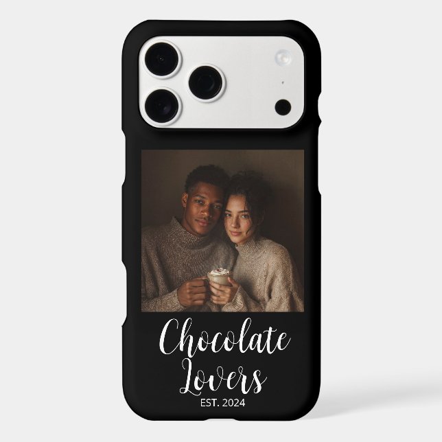 Chocolate Lovers Couple Established Photo Gift (Verso)