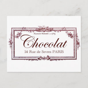 Chocolate lovers .... love this vintage French art Postcard