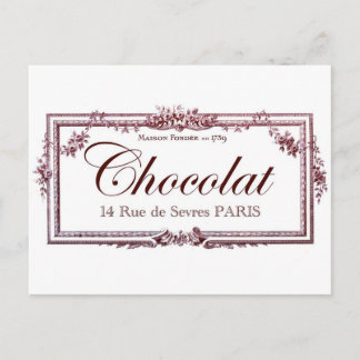 Chocolate lovers .... love this vintage French art Postcard