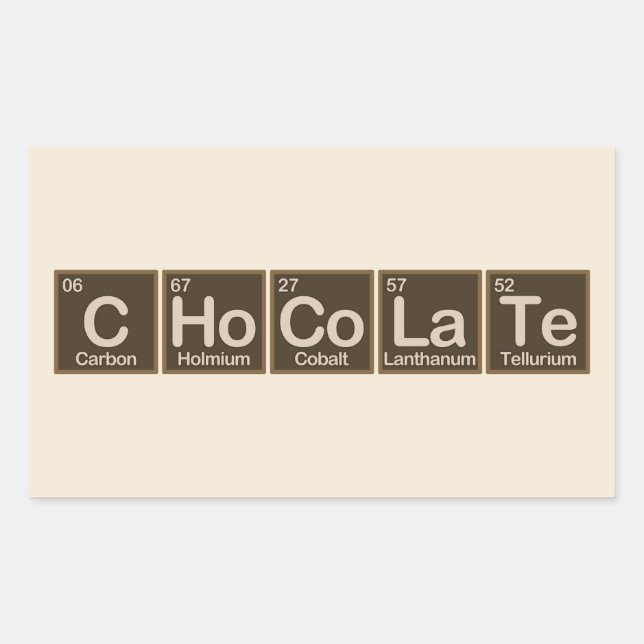 Chocolate Made of Elements Sticker (Front)