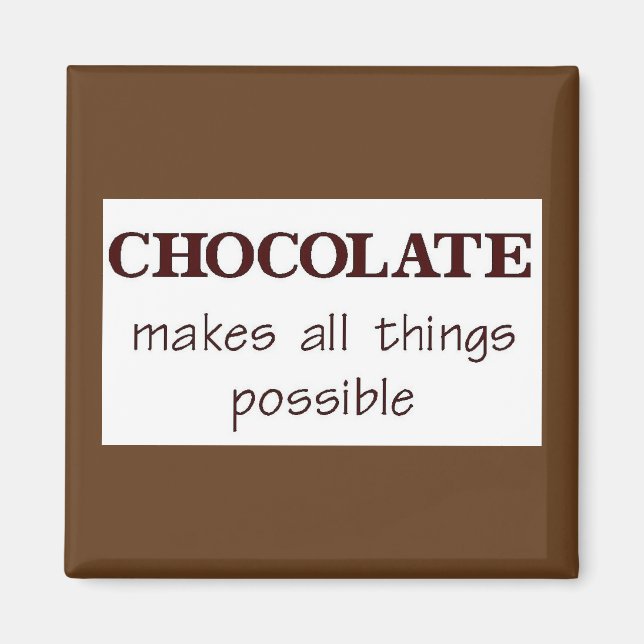 Chocolate Magnet (Front)