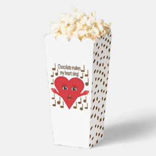 "Chocolate makes my heart sing!" Singing Heart Favor Box