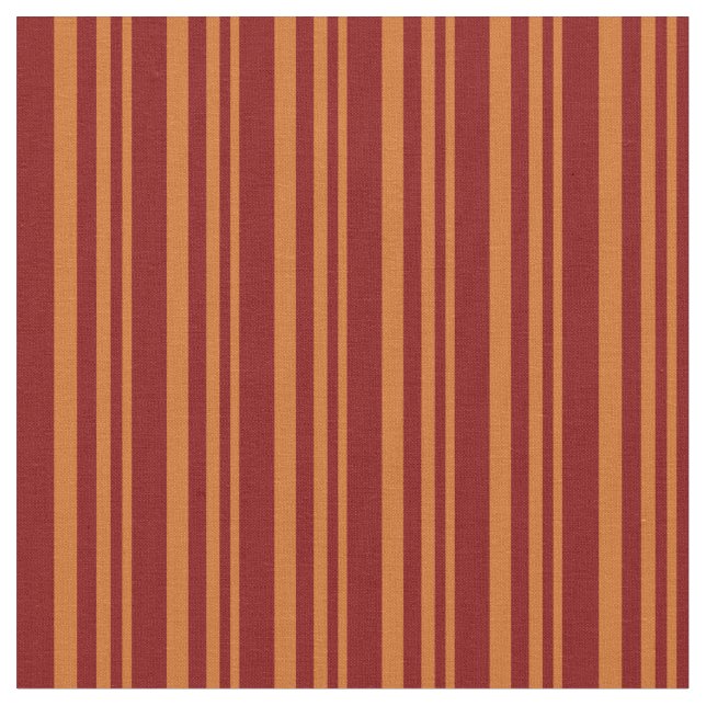 Chocolate & Maroon Coloured Lines/Stripes Pattern Fabric (Close Up)