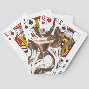 Chocolate Martini Drink Playing Cards