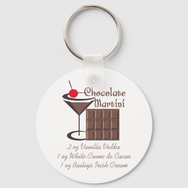 Chocolate Martini Keychain (Front)