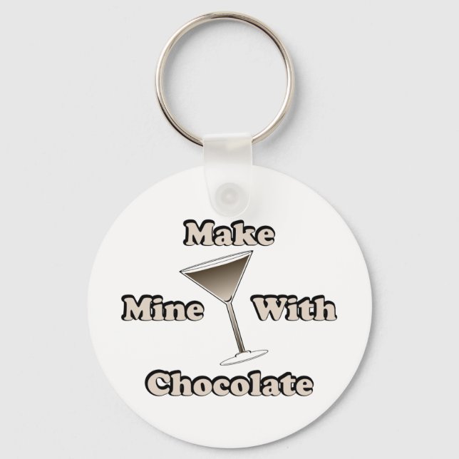 Chocolate Martini Keychain (Front)