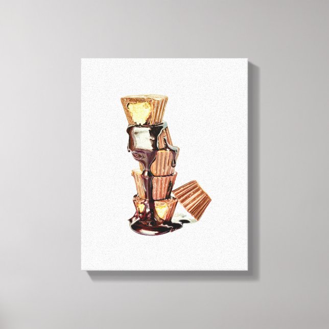 Chocolate Melt Hand-drawn Pencil Crayon Art Print (Front)