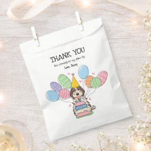 Chocolate Merle Cockapoo Cavapoo Birthday Party Favour Bag