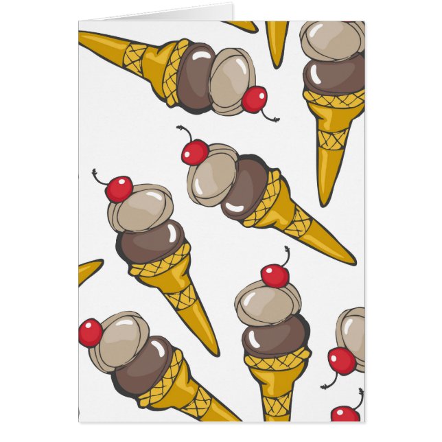 chocolate messy ice cream with cherry (Front)