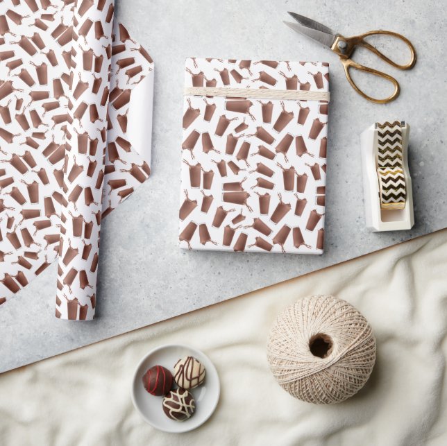 Chocolate milk pattern  wrapping paper (Crafts)
