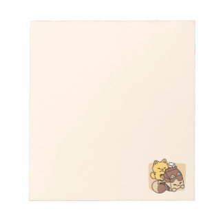 Chocolate Milk Sipping on Bliss – Kawaii Cat Food Notepad
