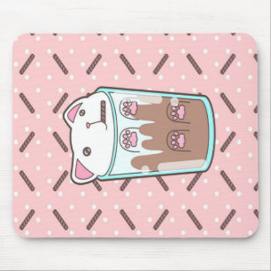 Chocolate Milkshake Cat  Chocolate Lover Mouse Pad