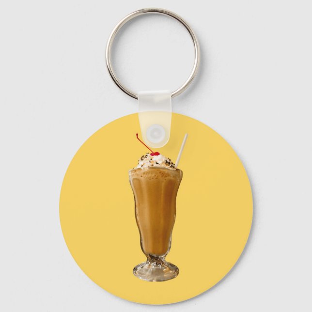 Chocolate Milkshake Keychain (Front)