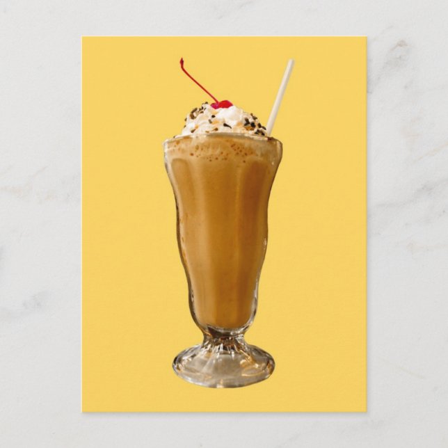Chocolate Milkshake Postcard (Front)