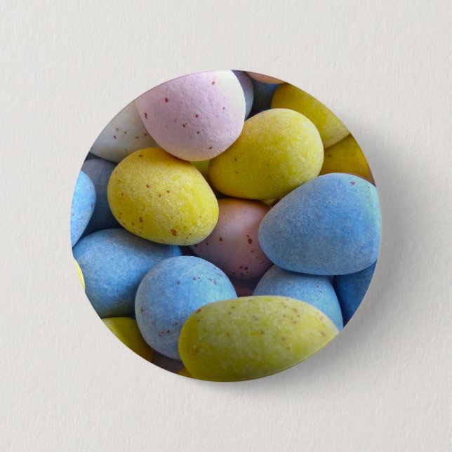 Chocolate Mini Eggs 2 Inch Round Button (Front)