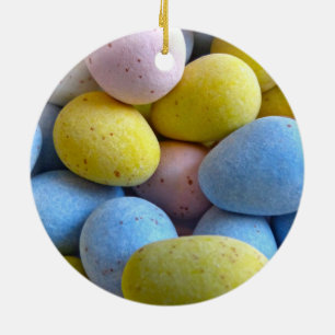 Chocolate Mini Eggs Ceramic Ornament