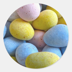 Chocolate Mini Eggs Classic Round Sticker
