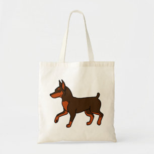 Chocolate Miniature Pinscher Tote Bag