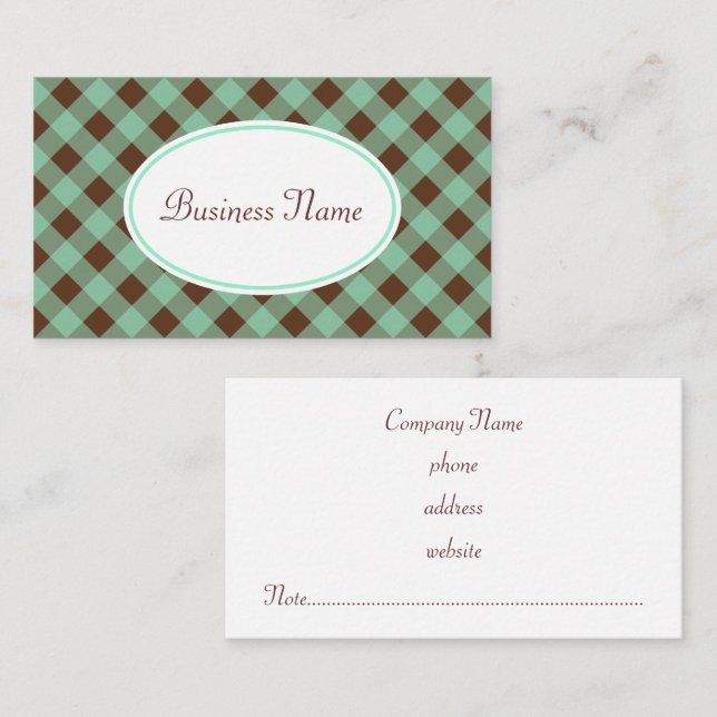 Chocolate Mint Business Card (Front/Back)