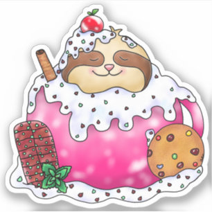Chocolate Mint Cocoa Sleeping Sloth