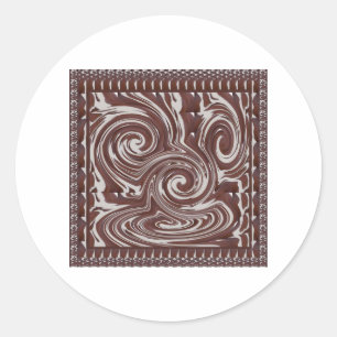 CHOCOLATE Monster TEMPLATE Resellers Welcome GIFTS Classic Round Sticker