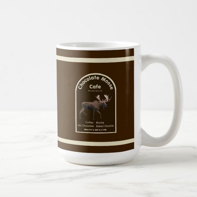 Chocolate Moose Cafe Coffee Mug (Right)
