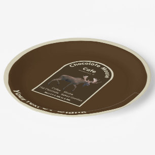 Chocolate Moose Cafe Paper Plate