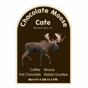 Chocolate Moose Cafe Photo Sculpture Magnet