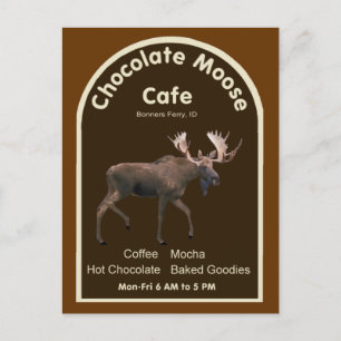 Chocolate Moose Cafe Postcard