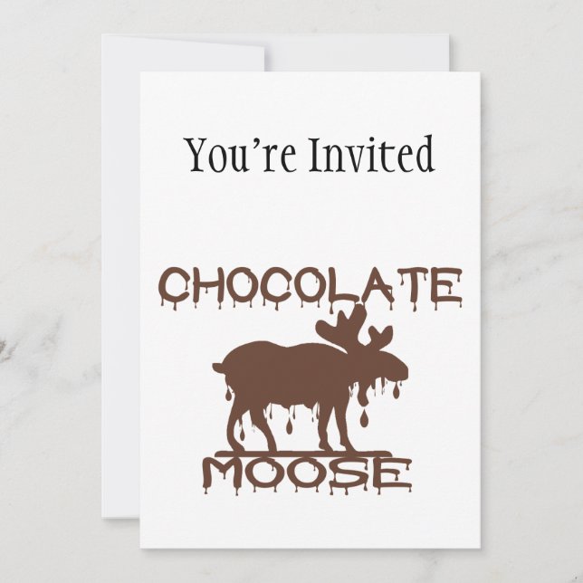 Chocolate Moose Invitation (Front)