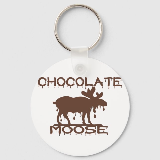 Chocolate Moose Keychain (Front)
