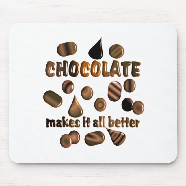 Chocolate Mouse Pad (Front)