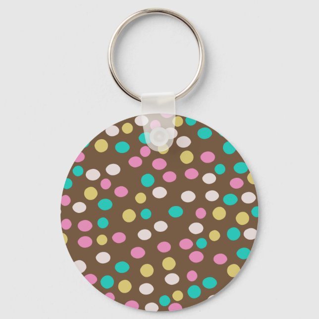 Chocolate Nonpareils Keychain (Front)