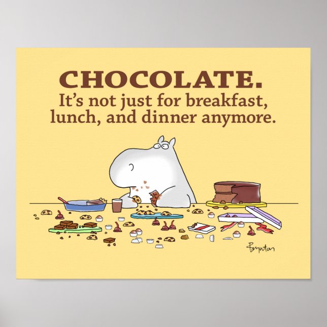 CHOCOLATE. NOT JUST FOR BREAKFAST. by Boynton Poster (Front)