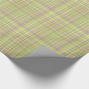 Chocolate Pastels Plaid 11-Gift Wrapping Paper