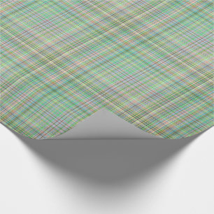 Chocolate Pastels Plaid 16-Gift Wrapping Paper